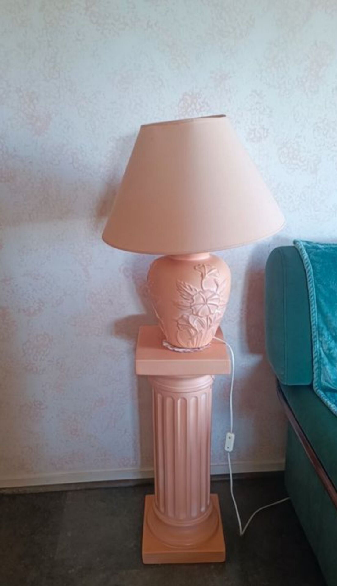 Lamp and side table