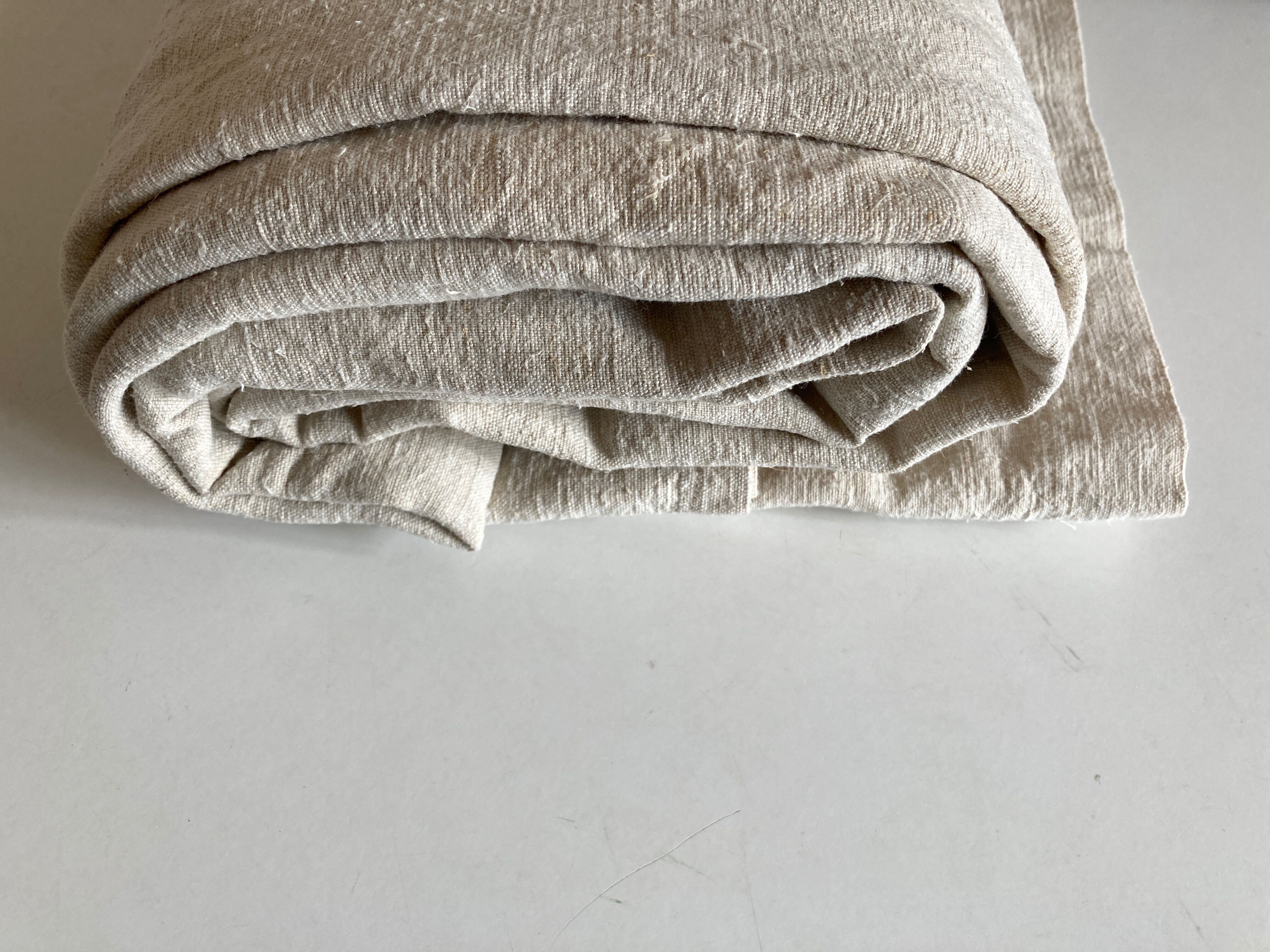 Farm tablecloth 19th in hemp canvas, reserve of trousseau L270cm