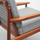 Danish Teak lounge chair in grey by Glostrup, 1950s