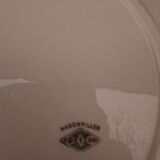 Plate in Badonviller earthenware model DOC diam 24 cm