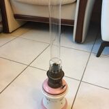 Ancienne lampe à pétrole en céramique