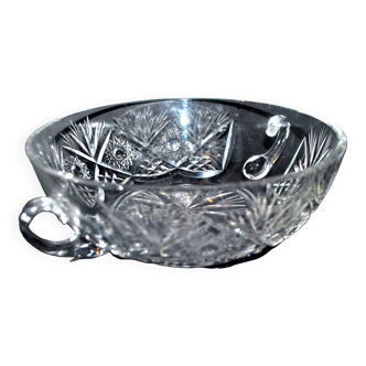 Ice cream bowl or salad bowl in cut crystal from Lemberg - Cristalleries Lorraines