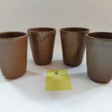 Digoin golden stoneware cups