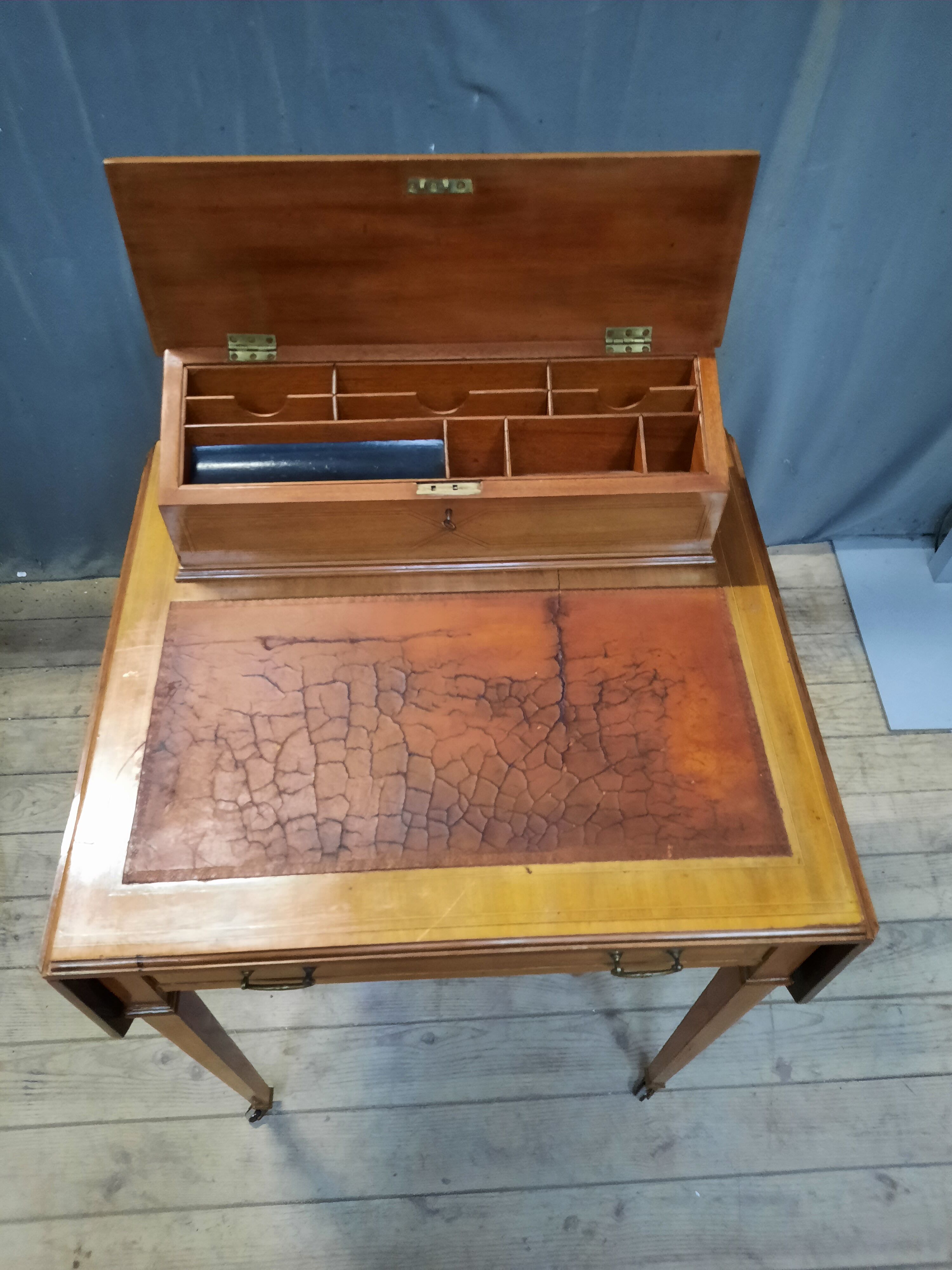 English tiered Burreau and 2 lids