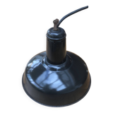 Black enameled lamp