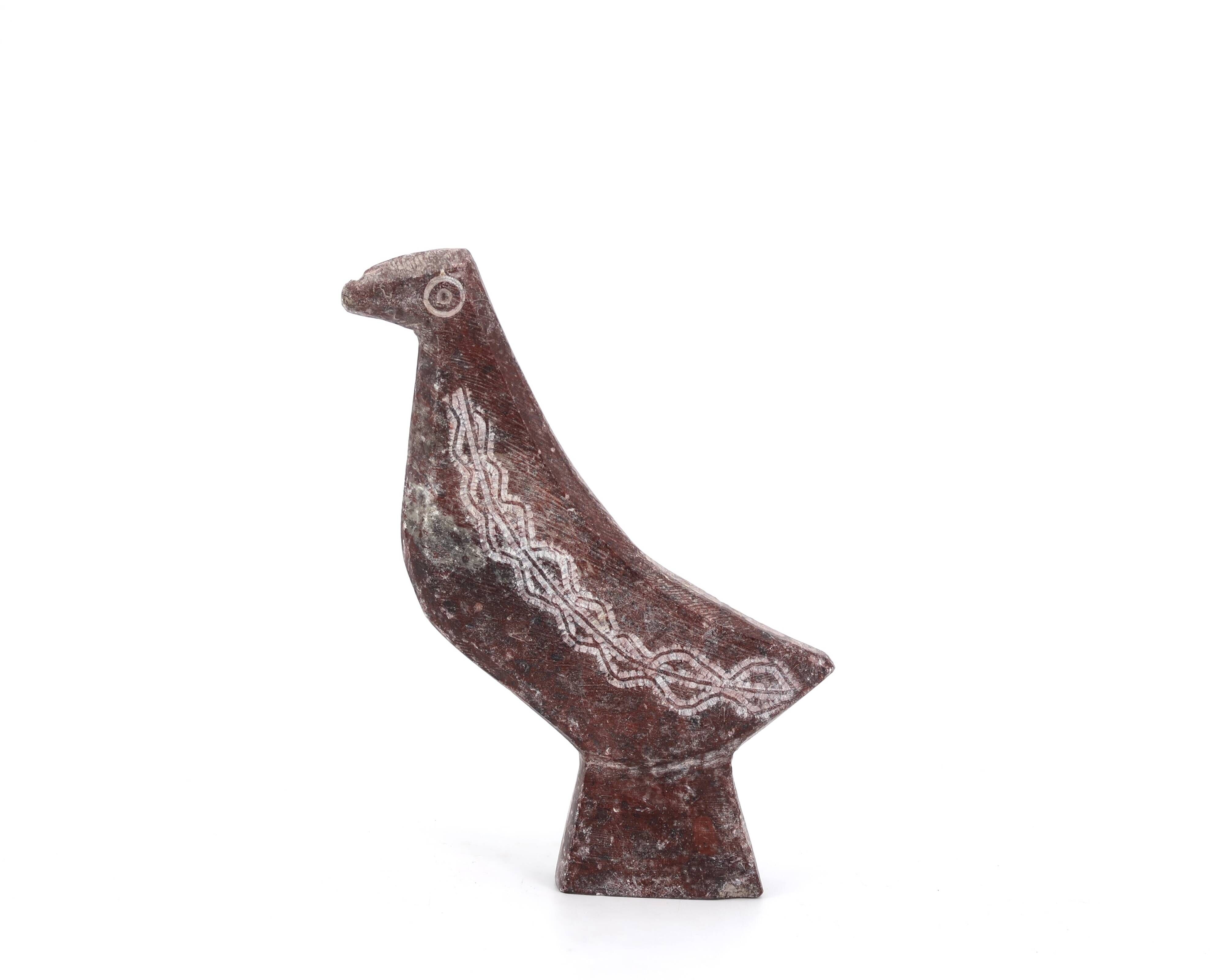 Moroccan stone bird paperweight, 1970s