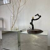 Brutalist vine foot table lamp