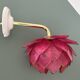 Vintage pink mother-of-pearl angled wall lamp