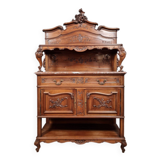 Louis XV style sideboard in solid walnut circa 1880