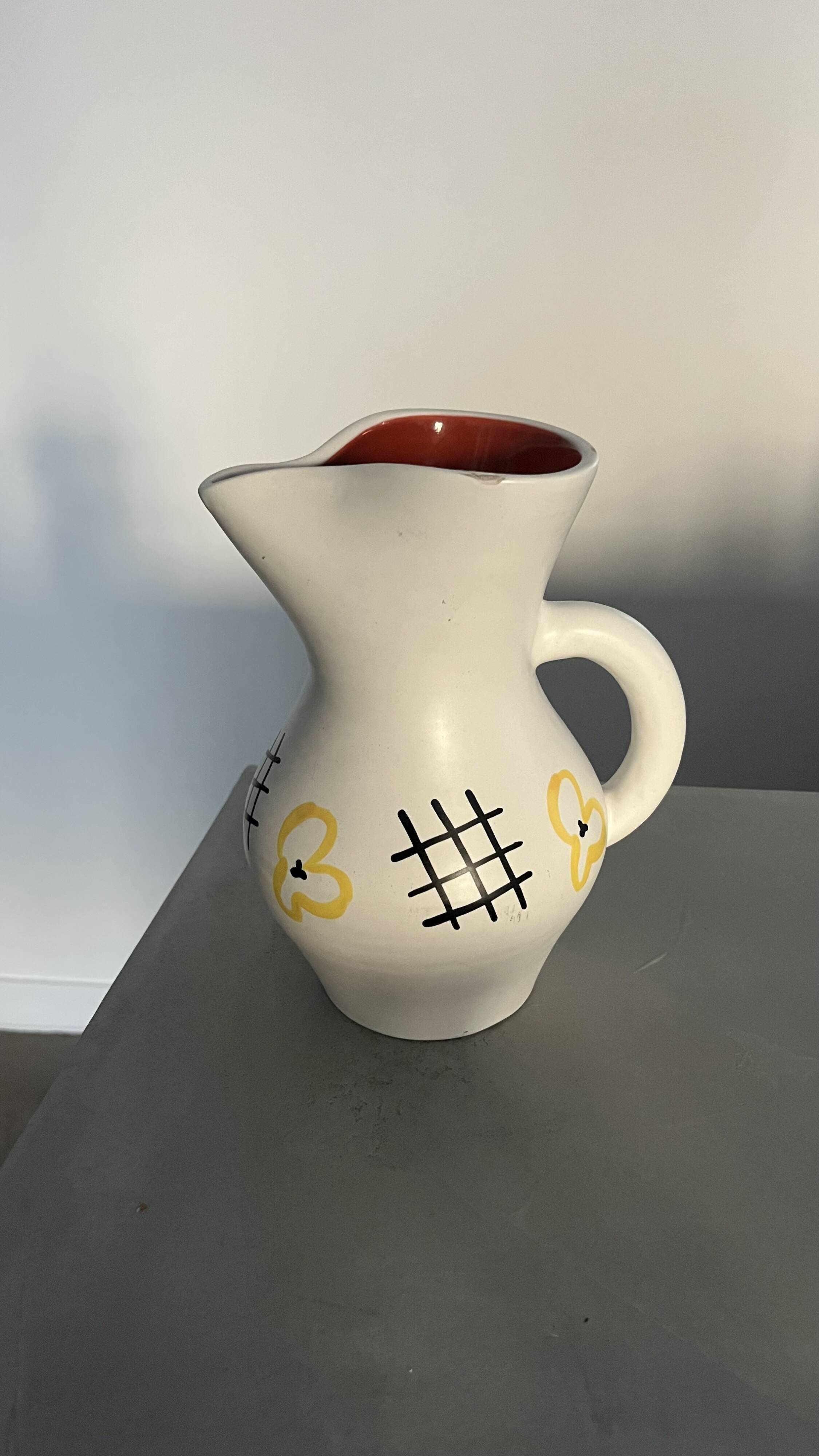 André Baud ceramic pitcher