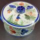 Quimper covered sugar pot Manufacture HB Quimper H 7,5 cm diameter 13 cm