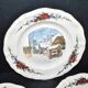Sarreguemines set of 3 flat plates Obernai village Alsace by Loux