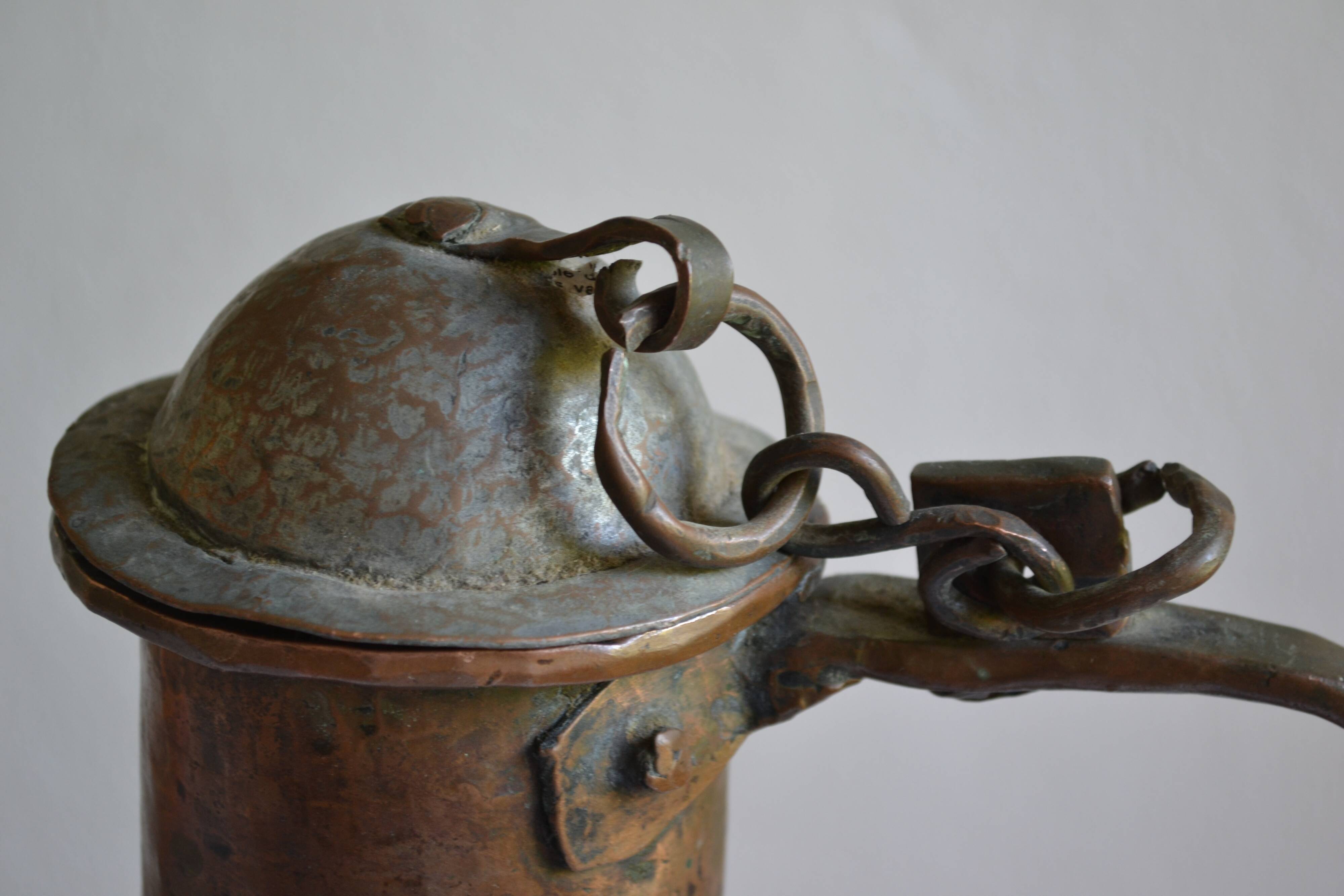 old large red copper cocklemar