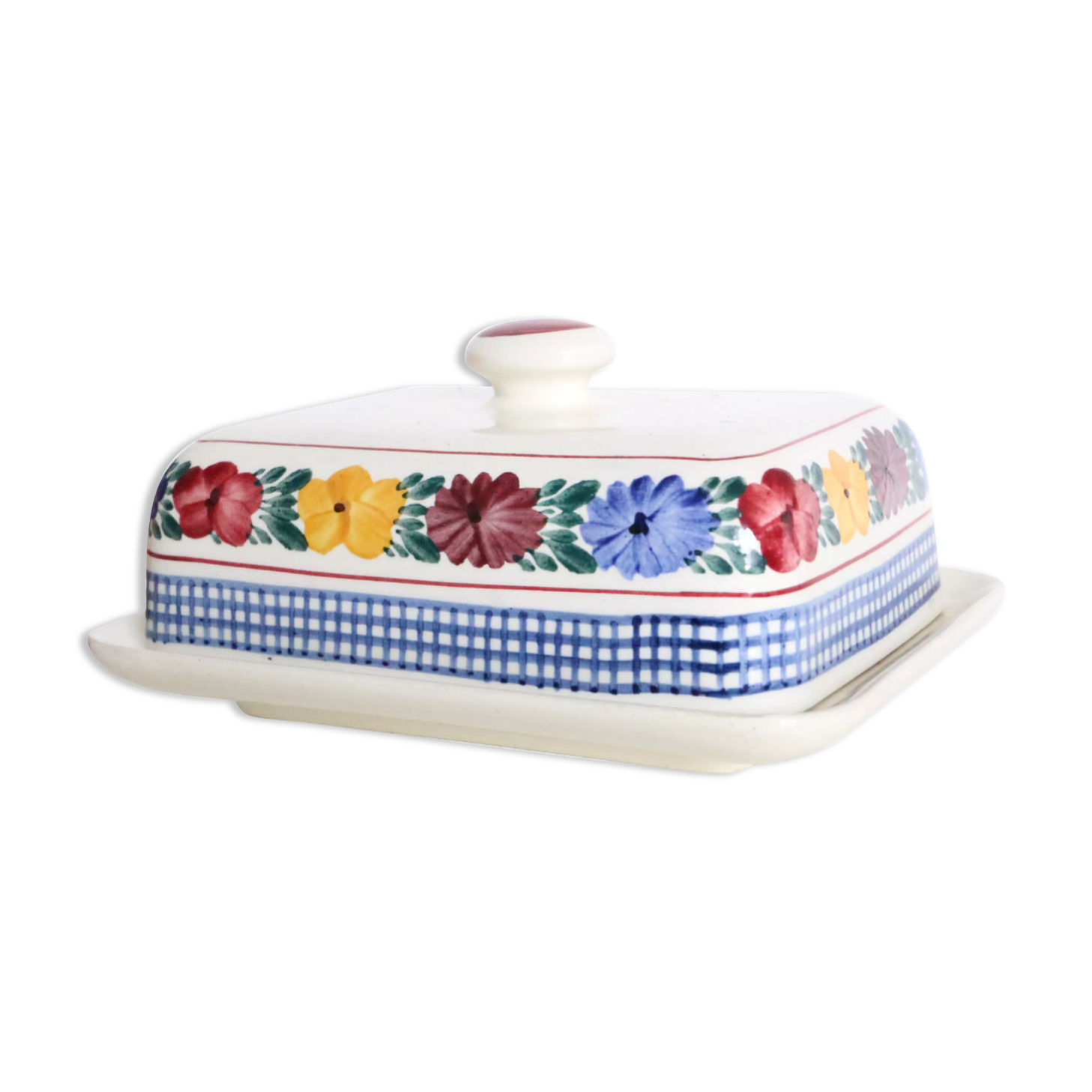 Ceramic butter dish, vintage