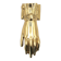 Brass door knocker in the shape of a hand, 1970s.