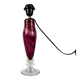 Marbled pink glass lamp base by René Courson (1980/90)