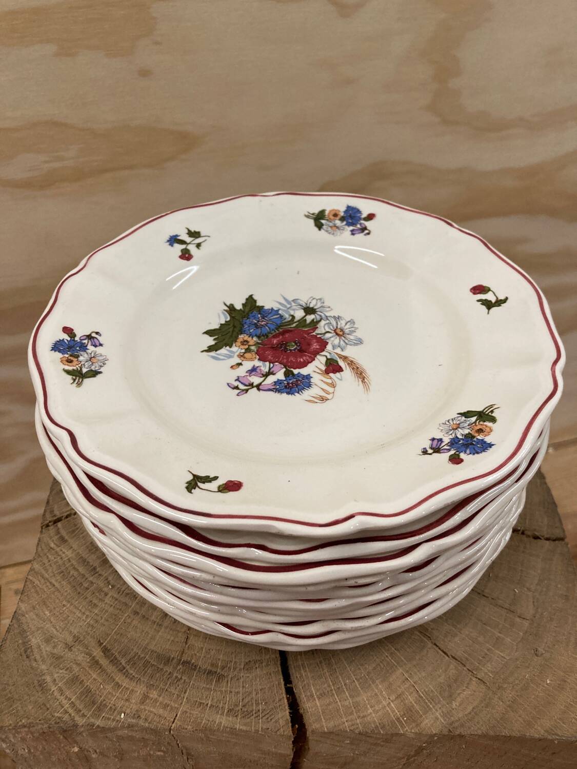 12 Sarreguemines Agreste dessert plates