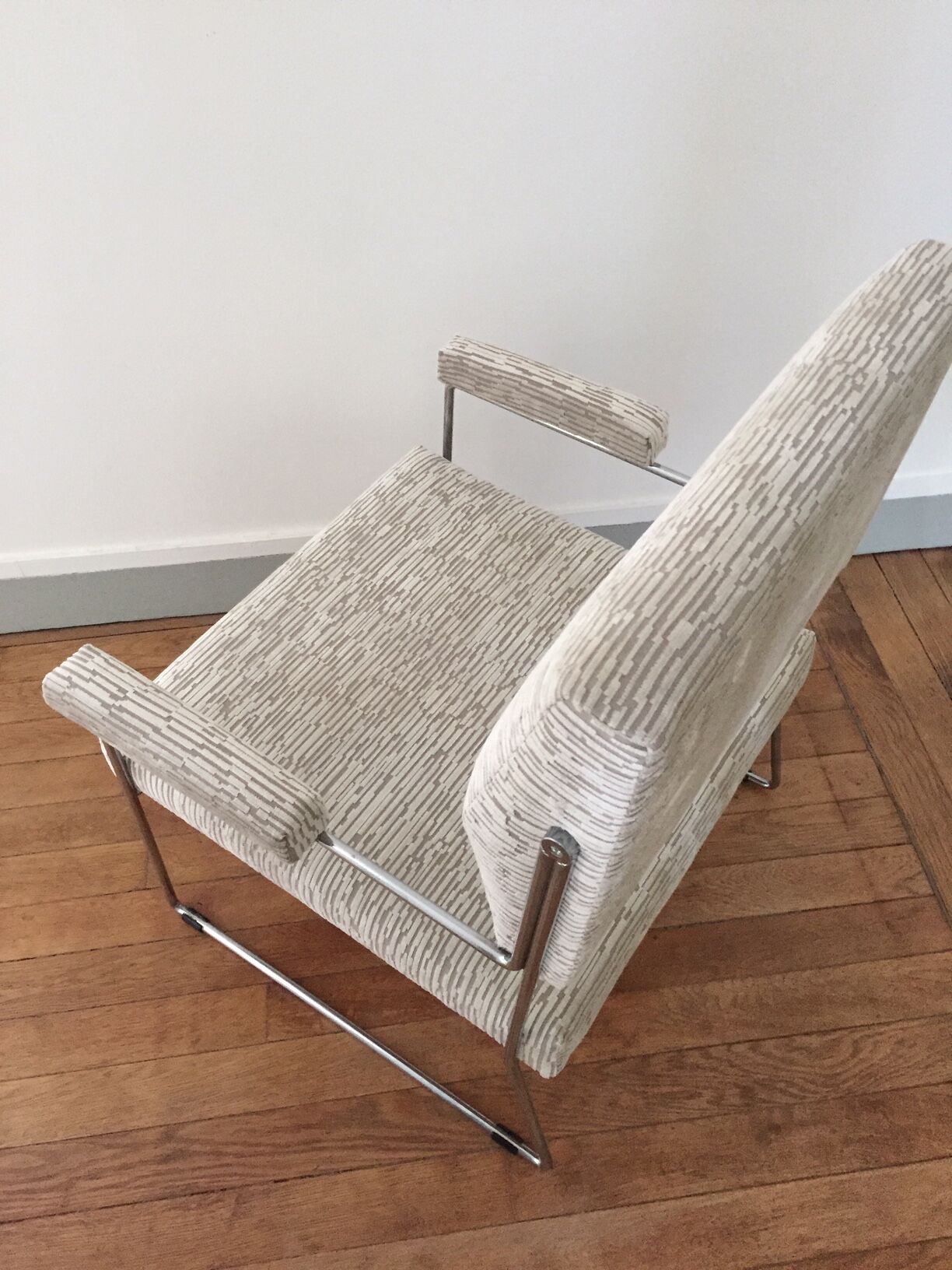 Chair of the 70s, toboggan foot