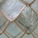 Abat-jour en nacre vintage