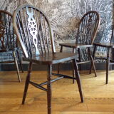 4 Scandinavian Windsor chairs