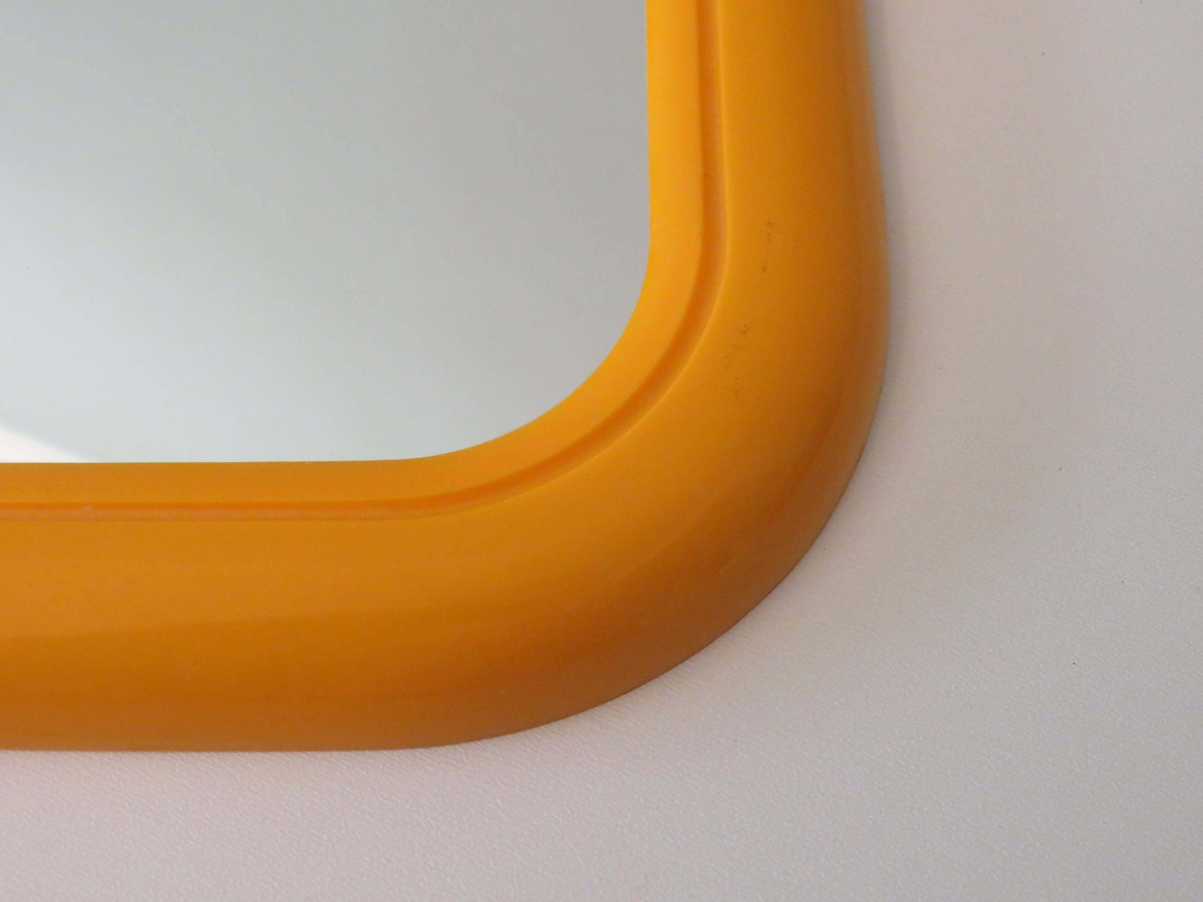 Plastic space age mirror, belgium 1960