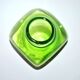 DESIGN Scandinavian vase in lined blown glass Green 1960-70 dlG Whitefriars