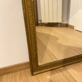 Grand Miroir Doré à Fronton XIXème - Style Louis XVI 64cm X 110cm