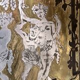 Low Boulle marquetry buffet, curved support furniture, Napoléon III period.