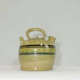 Gargoulette/Glazed terracotta jug/vintage/pitcher
