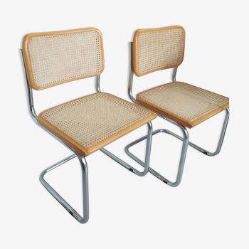 2 cesca b32 chairs by Marcel Breuer