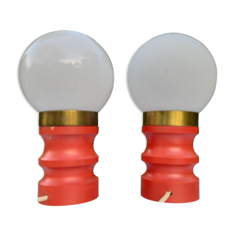 Pair of 70s lamp