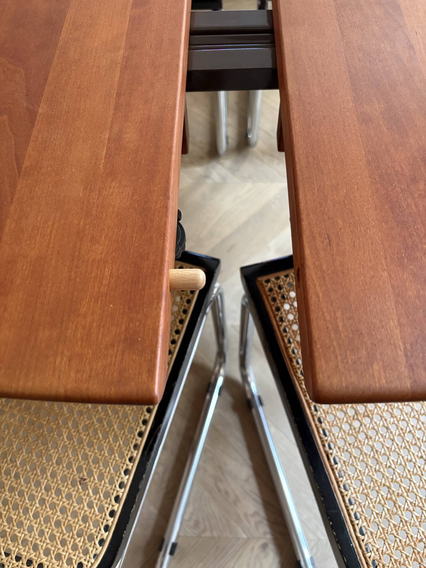 Extendable dining table in cherry wood, Søren Nissen & Ebbe Gehl, Denmark
