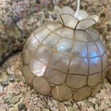 Vintage mother-of-pearl pendant light