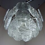 Kalmar candlestick with ice glass discs 1960's