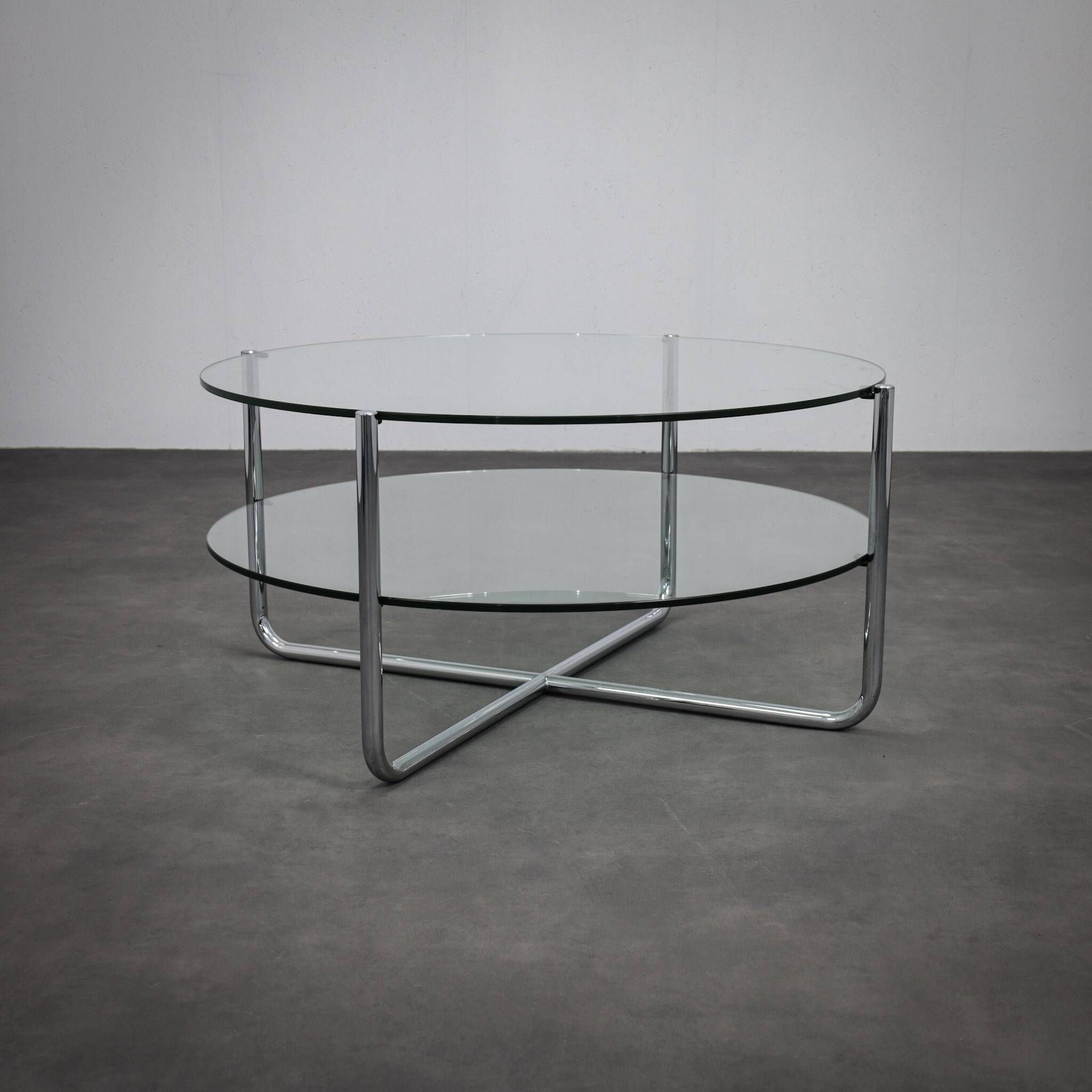 Table basse Bauhaus modèle 427 par Dutch Originals, années 1990.