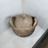 Old round stoneware jug