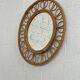 1950s round mirror in bamboo and rattan Franco Albini