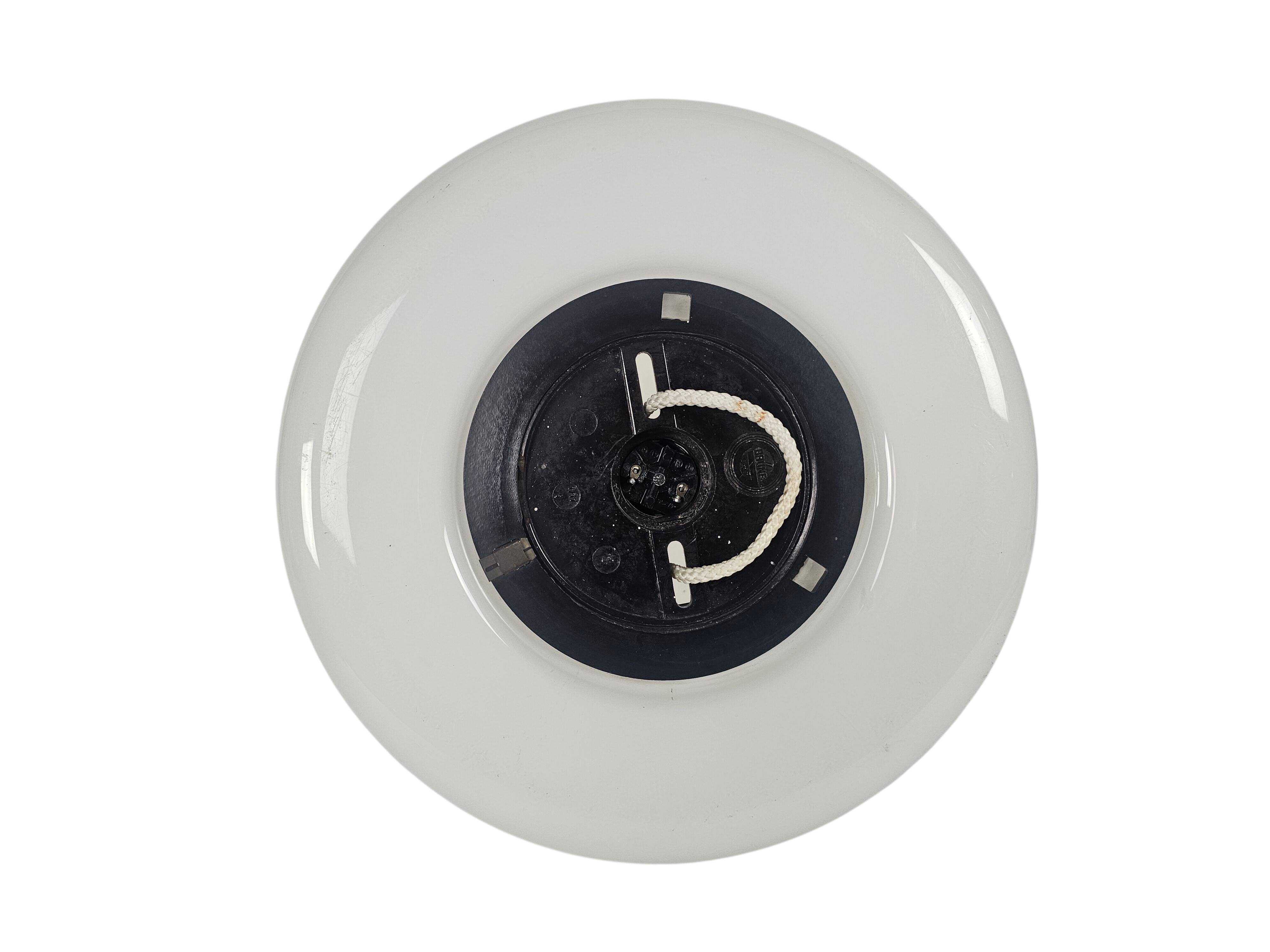 Dutch design - Philips Holland - Brune glass - XL ceiling lamp - 50's