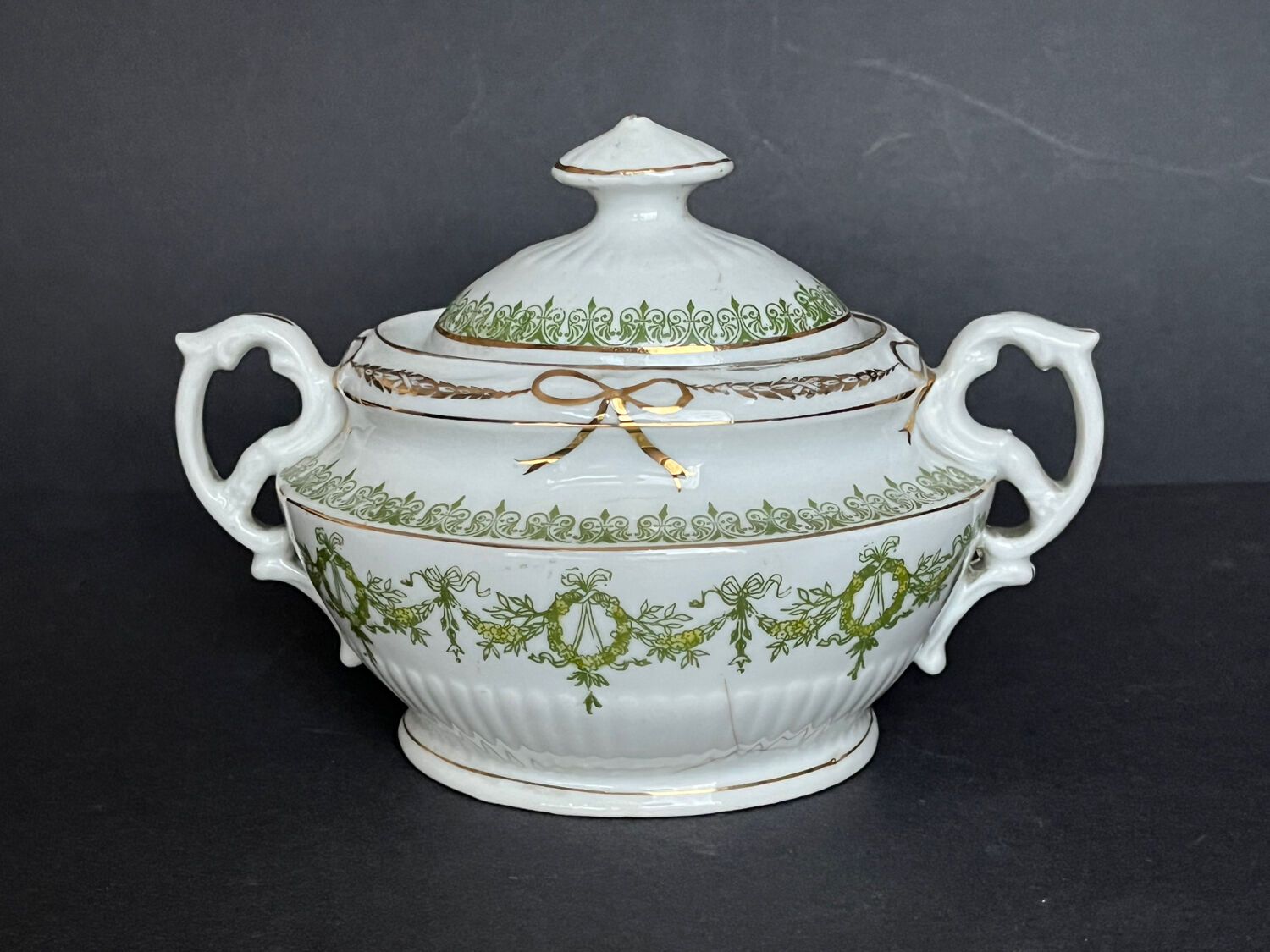 Porcelain sugar bowl