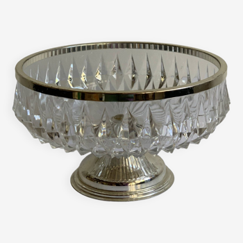 Crystal and silver cup