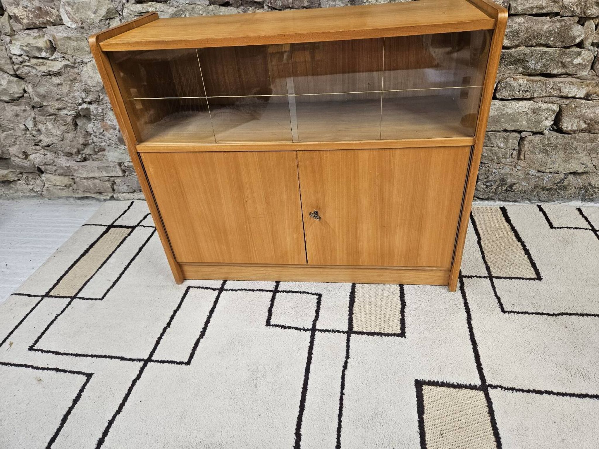 Small vintage display cabinet from the 1970s
