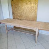Farmhouse table with extensions and renovated drawer