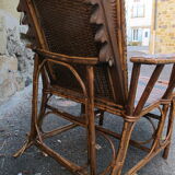 Chaise longue en rotin - 1930