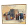 Large original Swedish oil on canvas - 'Blue Bottle and Books' by Gustav Adolf Johansson - 1962 - vintage and framed