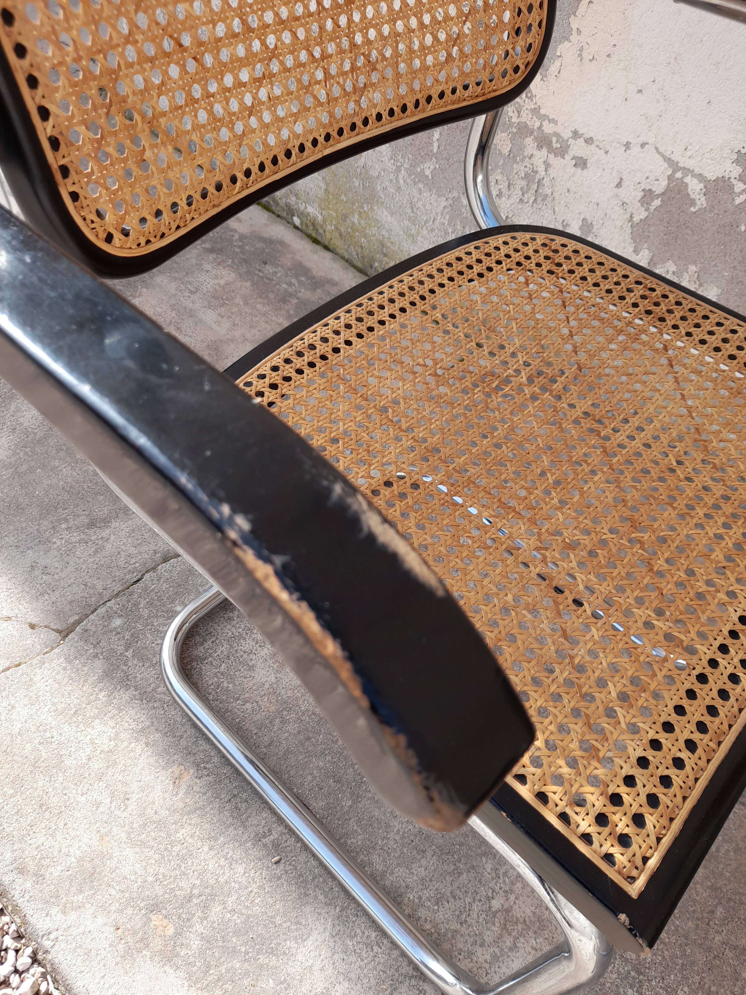 Paire de fauteuils B64 Cesca de Marcel Breuer
