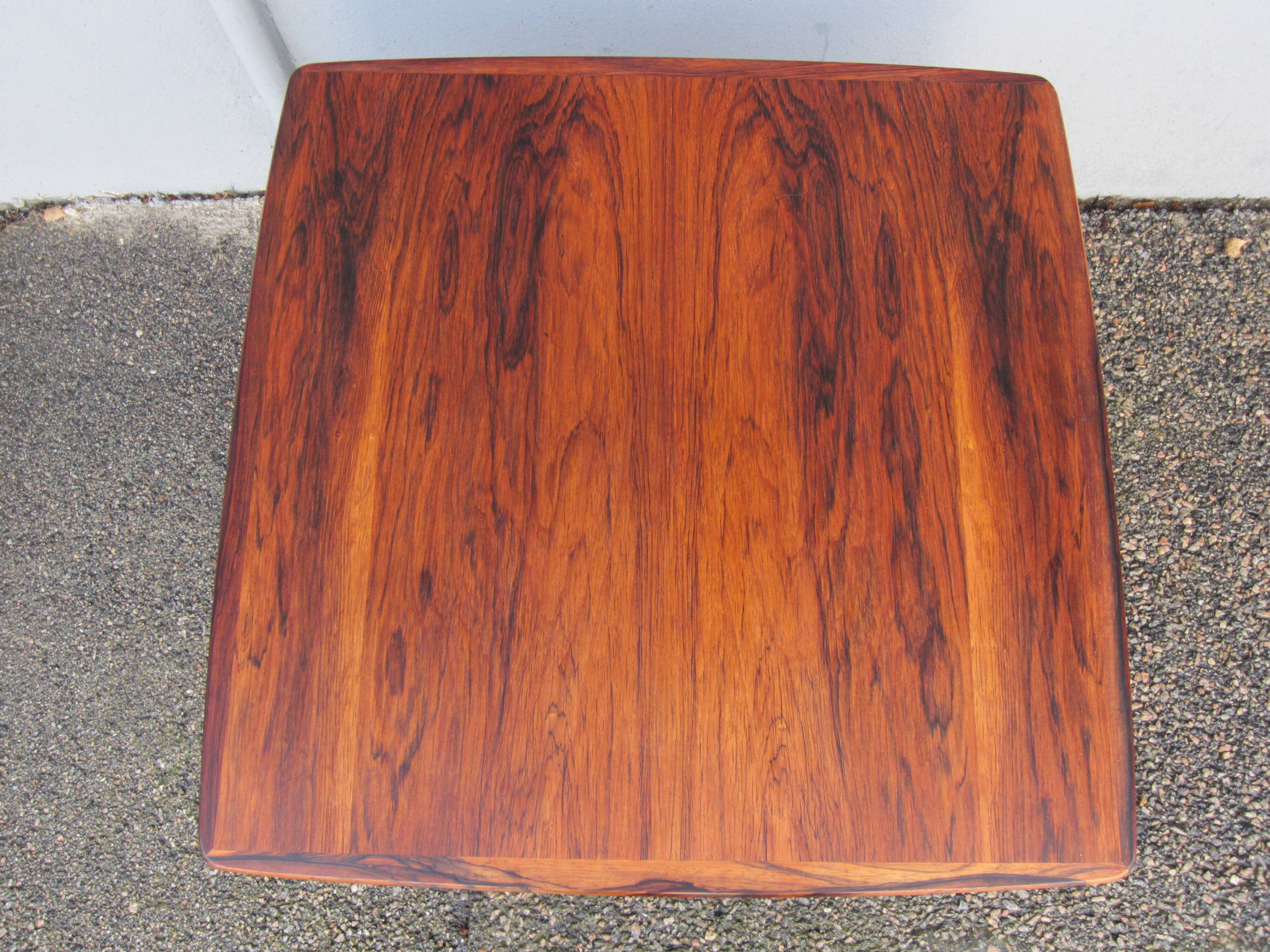 Square Scandinavian coffee table by Yngvar Sandström for AB Seffle Möbelfabrik