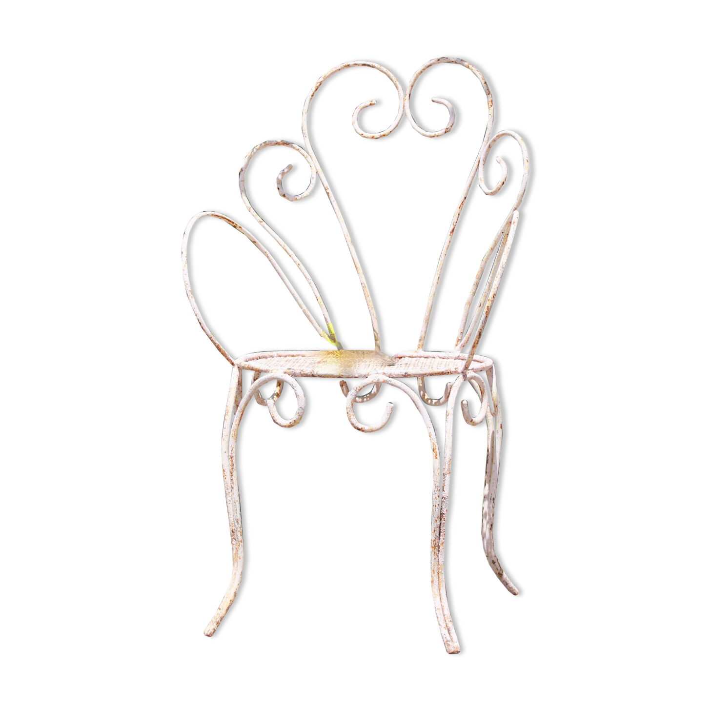 Chaise ancienne en fer forgé