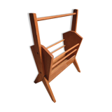 Porte revues bois pieds compas vintage design scandinave
