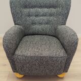 Grey armchair, Scandinavian design, production: Denmark