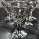 Lot 6 old digestive glasses 1940 TBE